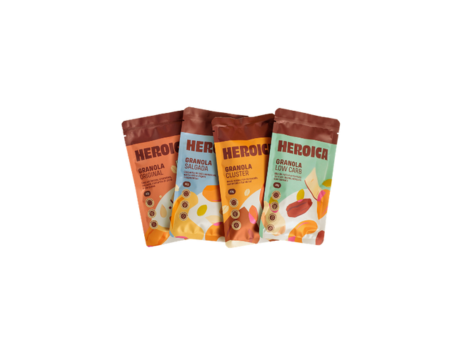 Combo Heroiquinhas de Verão – Granola 40g (Edição Especial)