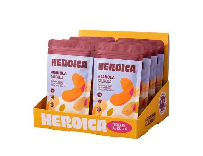 Combo Heroiquinhas – 20 Granolas Salgada