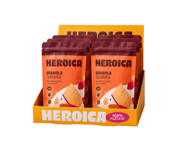 Combo Heroiquinhas – 20 Granolas Clássica