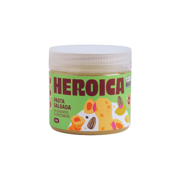 Creme Salgado Heroica com castanhas, sementes e flor de sal