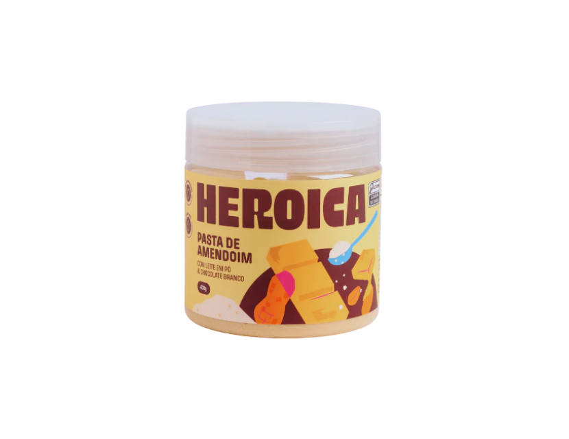Pasta de Amendoim com Leite em Pó e Chocolate Branco