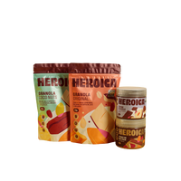 Combo Experiência Heroica - 1 Granola Original 300g, 1 Granola Coco Nuts 300g, 1 Creme de Noz Pecã 300g e 1 Creme de Avelã 300g