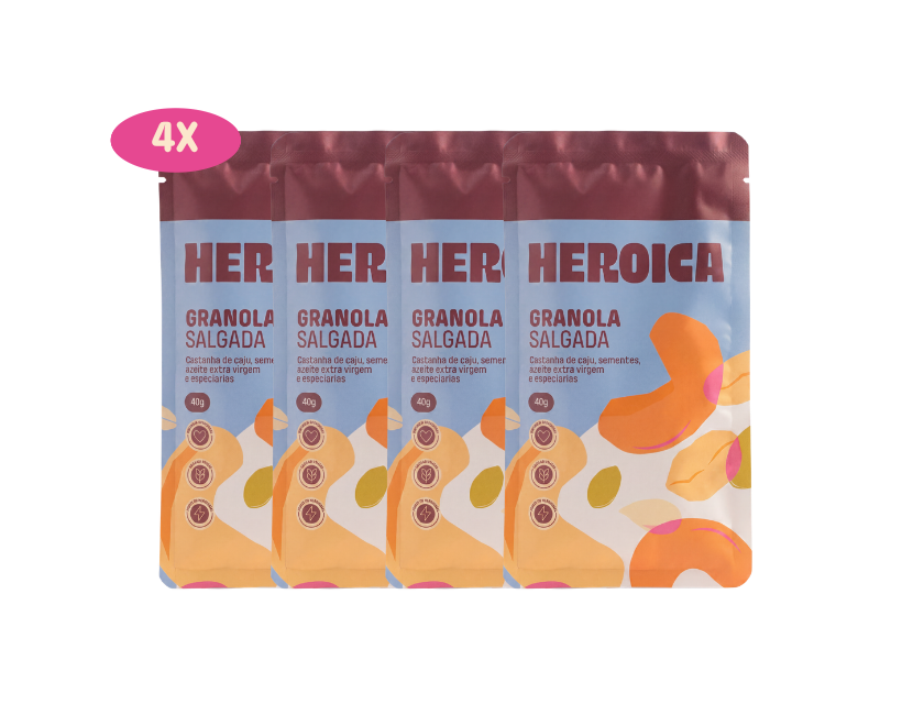 Combo Heroiquinhas – 4 Granolas 40g