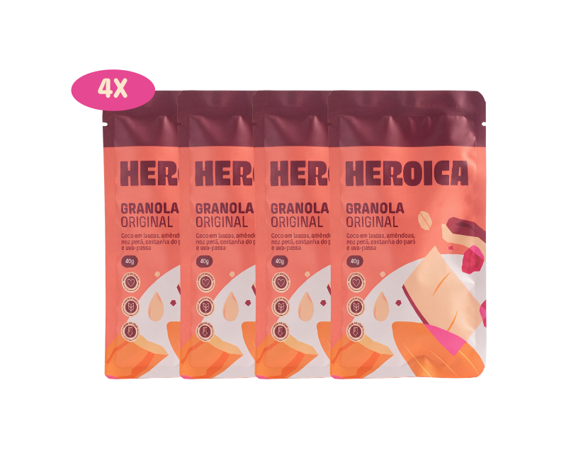 Combo Heroiquinhas – 4 Granolas 40g