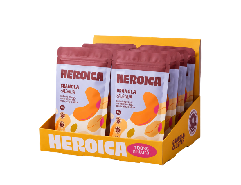 Combo Heroiquinhas – 20 Granolas Salgada